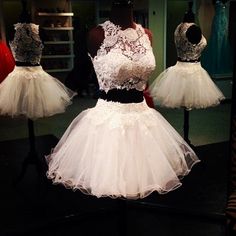 Short Homecoming Dresses, Prom Dresses Elegant, Prom Dresses 2015, Prom Dresses 2017, White Prom Dress, Piece Prom Dress