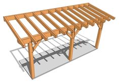 an image of a wooden structure that is being built