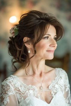 17 Simple & Stunning Hairstyles for the Mother of the Bride - NeedleStar Mother Of Bride Up Do Hair, Hairdo For Mother Of Groom, Bride And Mother Of Bride Photos, Mob Updos Mother Of The Bride, Mother Of The Bride Updo Hairstyles Mom, Updos For Older Women Over 50 Weddings, Mother Of The Bride Half Up Hairstyles, Mother Of The Bride Hairstyles Updo, Updo Mother Of Bride