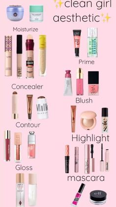 Healthy Make Up Products, Natural Makeup Supplies, Natural Make Up Steps, Simple Makeup Needs, No Makeup Look Products Natural, Most Popular Makeup Products, Make Up Stuff To Buy, Natural Makeup Needs, My Makeup Wishlist