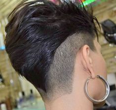 outline buzz Funky Short Hair, Sassy Hair, Cute Hairstyles For Short Hair, Short Haircut