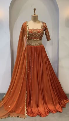 Gorgeous Rust Lehenga Choli With Dupatta Indian Designer Party Wear Lehenga Choli for Women Seqence Work Lenga Choli Red Bridal Wear Lehega - Etsy Bosnia and Herzegovina Rust Lehenga, Botas Outfit, Lehenga Choli For Women, Choli For Women, Simple Lehenga