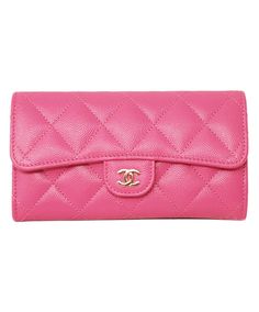 Expertly crafted from luxurious caviar leather, this Chanel wallet features a bright and bold hot pink color that adds a touch of vibrancy to any outfit. With its sleek design and high-quality material, this wallet is the perfect combination of style and function. Authenticity Guaranteed Hardware: GoldClosure: SnapColo Chanel Pink, Hot Pink Color, Pink Chanel