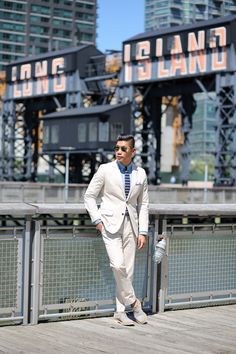 Summer Suede Style Suit | Leo Chan of Levitate Style