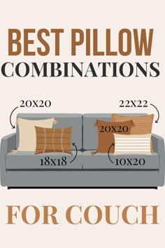 How to arrange throw pillows on couch Decorate Couch With Pillows, Decorate Couch, Throw Pillows On Couch, Style Couch Pillows, Pillows On Couch, Couch Pillow Arrangement, Throw Pillow Arrangement, Couch With Pillows, Hot Pink Throw Pillows