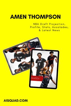 OTE’s Amen Thompson dribbling, dunking and standing with twin brother Ausar. Amen Thompson, Signed Contract, Shooting Guard, Basketball Leagues, Championship Game