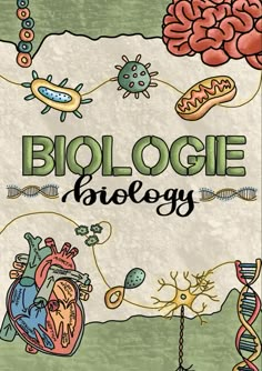 a book cover with an image of the words biologic biology