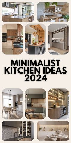 the cover of minimalist kitchen ideas 2012