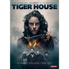 the movie poster for tiger house with two people holding swords in front of their faces