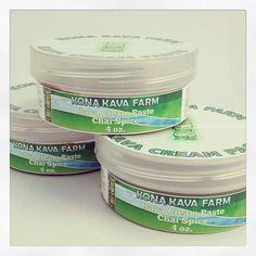 three jars of yona kava farm cream