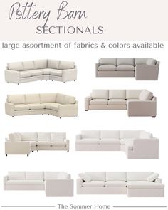 the different types of couches and sectionals