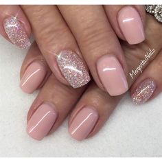 50 Stunning Manicure Ideas For Short Nails With Gel Polish That Are More Exciting | EcstasyCoffee Neutral Gel Nails, Nails Design Short, Gel Polish Nail Designs, Natural Gel Nails, Pink Gel Nails, Short Gel Nails, Pink Gel, Gel Nail Colors, Nail Art Wedding