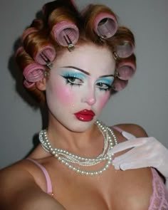 Preshower Makeup Ideas, Pre Shower Makeup Ideas, Drag Queen Makeup Looks, Preshower Makeup, Pre Shower Makeup, Val Makeup, Extravagant Makeup Looks, Campy Aesthetic, Drag Makeup Ideas