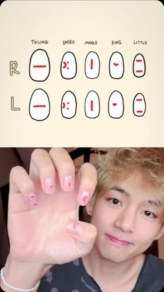 Army Nails, K Pop Nails, Idol Nails, Bts Tattoos, Korean Nail Art, Korean Nails, Taehyung Abs, Bts Book