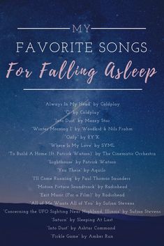 the cover of my favorite songs for falling asleep