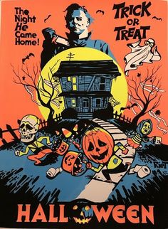 a poster for the halloween movie trick or treat