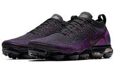 Nike Air VaporMax Flyknit 2 Midnight Purple 942842-013 Purple Vapormax Nike, Vapormax Black, Vapormax Nike, Midnight Purple, Nike Vapor Max, Nike Vapormax Flyknit, Vapour Max Nike, Running Nike, Nike Air Vapormax Flyknit