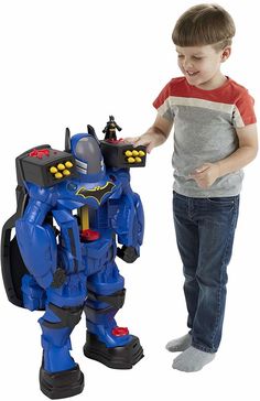 Batman Imaginext Batbot Xtreme Robot DC Super Friends Action Figure Toy Kids #FisherPrice Power Rangers Toys, Funko Pop Exclusives, Voice Changer, Superhero Toys, Nerf Toys, Batman Toys, Batman Figures, Super Friends, Superhero Birthday