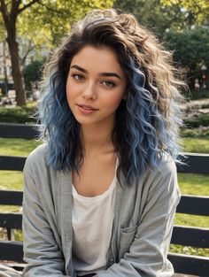 35 Jaw-Dropping Blue Hair Ideas You’ll Want to Copy Immediately – Scan to Talk Blue Lob, Blue Peekaboo Highlights, Blue Hair Ideas, Blue Mermaid Hair, Highlights Underneath, Dark To Light Hair, Blue Hair Extensions, Blue Bob, Blue Dip Dye