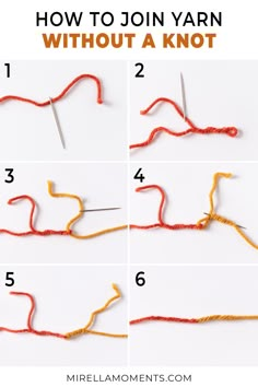 how to join yarn without a knot