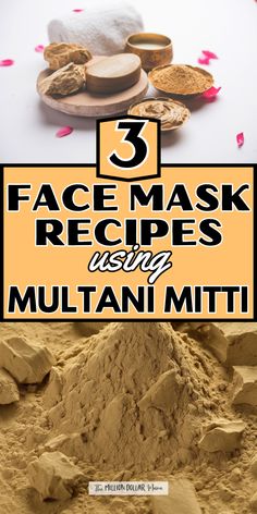 These Indian face mask recipes use all natural ingredients including Multani Mitti, which will leave your skin feeling cleansed and refreshed! Let´s jump in and try these amazing 3 DIY Face Masks Recipes Using Multani Mitti.