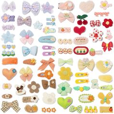 PRICES MAY VARY. CUTE, STYLISH 69 PACK BUNDLE - A stylish assortment of cute hair clips and toddler hair accessories. Charming designs like bows, stars, butterflies and flowers offers a perfect match for every outfit VERSATILE ASSORTMENT PACK - Each hair clip set contains both fully lined alligator hair clips and non-slip snap clips, catering to every occasion for your children NO TUGGING OR SNAGGING - Our alligator style baby girl hair clips provide a gentle grip to prevent any tugging or snagg Crochet Clips, Baby Hair Ties, Girls Hairdos, Toddler Hair Accessories, Cute Hair Accessories, Crochet Hair Clips, Toddler Hairstyles Girl