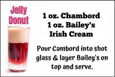 jelly donut ice cream advertises to be used as an advertisement for the irish cream