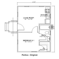 the floor plan for a two bedroom apartment with an attached kitchen and living room area