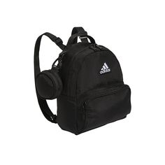 adidas-Must Have Mini Backpack Carry essentials in compact, sporty style with the Mus Have mini backpack from adidas. Featuring a removable zip pouch that is perfect for your ear buds, keys, or cash! Backpack Women, Pretty School Supplies, Aesthetic Backpack, Gym Backpack, Adidas Brand, Back Bag, Small Backpack, Zip Pouch, Black Mini