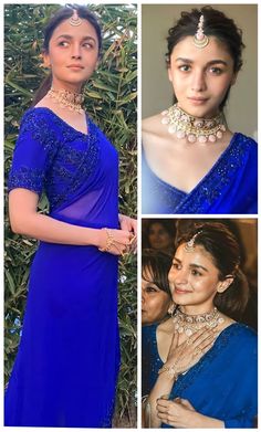 Saree Makeup Look Farewell, Captions For Lehnga Pics, Bridesmaid Looks Indian Saree, Alia In Saree, Saree For Reception Bridesmaid, Wedding Saree For Bridesmaid, Bridesmaid Saree Look, Alia Bhatt Saree Looks, Trendy Sarees For Farewell