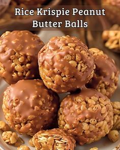 chocolate covered peanut butter balls on a white plate with walnuts and text overlay