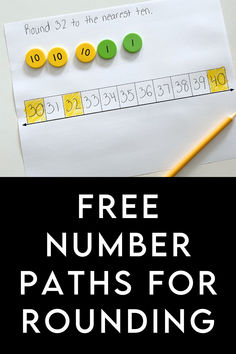 free number paths for rounding numbers to 10