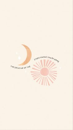 an image of the sun and moon with words on it