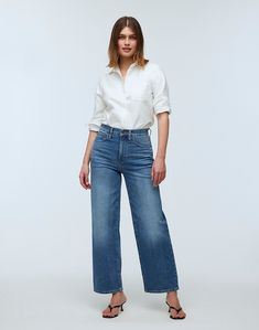 Madewell Wide Leg Jeans, Natural Ecosystem, Vintage Flare, Madewell Jeans, Denim Details, Ecosystem, Colored Jeans, Cropped Jeans, Wide Leg Jeans