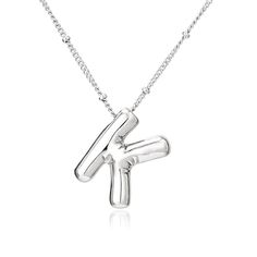 PRICES MAY VARY. Initial Balloon- This exquisite piece features a choice between a 14k Gold or White Gold letter pendant bubble, the same shape as the letter balloon. Letter Bubble- Solid pendants have a more textured feel, with holes punched in them to allow the chain to move freely.Necklace is 17"+2" adjustable chain. Any Occasions- Necklaces are designed to be the perfect gift for birthdays, special occasions, or any moment when you want to make someone feel cherished and celebrated. Perfect Alphabet Necklace Initials, Balloon Name, Alphabet Birthday, Gold Letter Pendants, Trendy Balloons, K Necklace, Alphabet Necklace, Bubble Necklaces, Name Pendant