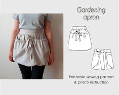 the sewing pattern for this skirt is easy to sew