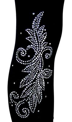 EMBELLISHED RHINESTONE & SILVER STUD DESIGNThese are full-length regular one size leggings (Depending on your height)They will fit a woman size small up to a size large (Depending on your shape and how tight you like them)The measurements below are with the leggings laying flat and unstretchedWaist = 28" (Unstretched Total Circumference) Length from waist to ankle = 32" (Unstretched)Inseam = 24" (Unstretched)Rise = 8" (Unstretched)The material is a blend of 92% nylon & 8% spandexI embell Embroidery Pants, Rhinestone Projects, Yoga Style, Leaves Design, Womens Leggings, Long Knit, Rhinestone Designs, Rhinestone Studs, Dots Art