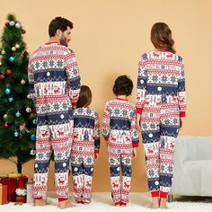 Get together with your loved ones, shut the curtains, get your matching pajamas on, put the fire on and snuggle up together on the sofa.This super comfy set with a beautiful design will add the right touch to your Christmas spirit and stands out in your family/couple Christmas photos! Can be used as sleepwear as well as daily wear - It is great for Christmas time at home, family gatherings, church, holidays, Birthdays, Party Outfits, Play-wear etc.Our pajama sets are made only of high-quality an Family Christmas Onesies, Christmas Onsies, Christmas Loungewear, Holiday Pjs, Happy Happy Happy, Family Pajama Sets, Christmas Onesie, Matching Pjs, Matching Christmas Pajamas