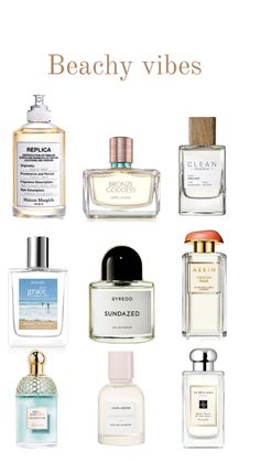 Amazing fragrances that smell tropical and beach like❤️ Smell Like The Beach, Tropical Perfume, Beach Perfume, Clean Perfume, Perfume Collection Fragrance, Bath And Body Works Perfume, Perfume Scents, Perfume Lover, Best Fragrances