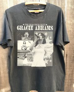 Comfort Color Gracie The eras tour 2023 Abrams T-Shirt, Abrams Graphic shirt, Gracie graphic gift Fan, Gift for men women unisex shirt  Our custom designed apparel is of the highest quality, so you can wear it with confidence. A high quality direct to garment printer is used to print the designs directly on the apparel. - To ensure that the colors are precisely matched, we recommend that you select shirts of the same style (e.g. unisex t-shirt, hoodie, sweatshirt). - Additionally, please take ca Gracie Abrams Shirt, Eras Tour 2023, Oversized Tee Shirt, Comfort Color, Graphic Shirt, Oversized Tee, Direct To Garment Printer, Eras Tour, Gift For Men