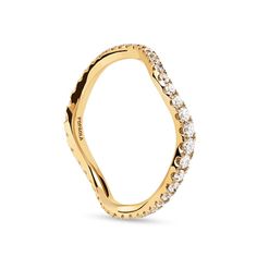 This edgy lab-created diamond wave ring from PDPAOLA™ at Zales is a fresh take on a classic. 18K gold Gently undulating, the slender ring is adorned with graduated-size lab-created diamonds 1/2 ct. t.w. of lab-created diamonds Available in select sizes only Wavy Ring, Wave Ring, Lab Created Diamonds, 18k Gold, Lab, Diamonds, Ring, Gold