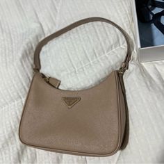 Prada Leather Mini Bag - Barely Used - No Scratche - Includes Box, Dust Bag, Prada Card - H 18cm X W 22cm X L 6cm - Metal Hardware Leather Mini Bag, Bags Prada, Bag Prada, Prada Leather, Prada Bags, Leather Mini, Metal Hardware, Prada Bag, Mini Bag