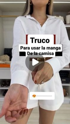 Sabores y Remedios on Instagram: "Increíble truco para doblar las mangas de tus camisas  Creditos @francielesoareslef  Síguenos para más consejos @saboresyremedios" On Instagram, Clothes