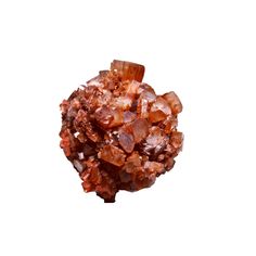 some kind of rock that looks like it is made out of red and brown crystals