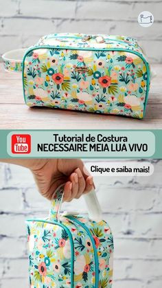 an image of a flowered bag with the words tuttol de costura necess