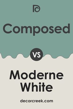 the differences between composed and moderne white in an infographtion poster