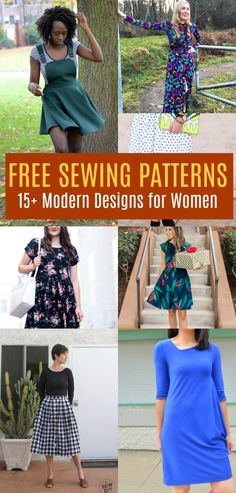 free sewing patterns for modern designs for women