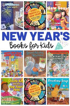 the new year's books for kids with pictures of children in different colors and sizes