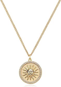 Amazon.com: MEVECCO Women Gold Necklace Star Coin Disc Celestial Patterned Engraved Hollow Pendant 18K Gold Plated Simple Personalized Dainty Chain Jewelry Gift: Clothing, Shoes & Jewelry Women Gold Necklace, Necklace Star, Engraved Pendant, Dainty Chain, Gold Necklace Women, Chain Jewelry, Clean Girl, Chains Jewelry, Jewelry Gift