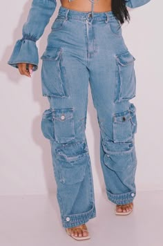 High waisted jeans Pockets Distressed Pocktes Straight legs Button zipper closure 98% cotton 2% spandex Hand wash cold Inseam is 33 inches Model is wearing a size 5 MODEL STATS Height: 5.5"Bust:32" / Waist:26" / Hips:41" Trendy Baggy Mid-rise Cargo Jeans, Light Wash Non-stretch Jeans For Streetwear, Baggy Cargo Style Jeans For Spring, Trendy Non-stretch Straight Leg Cargo Jeans, Baggy Mid-rise Jeans For Fall, Baggy Mid-rise Fall Jeans, Trendy Straight Leg Non-stretch Cargo Jeans, Spring Baggy Cargo Jeans, Non-stretch Flare Jeans With Pockets